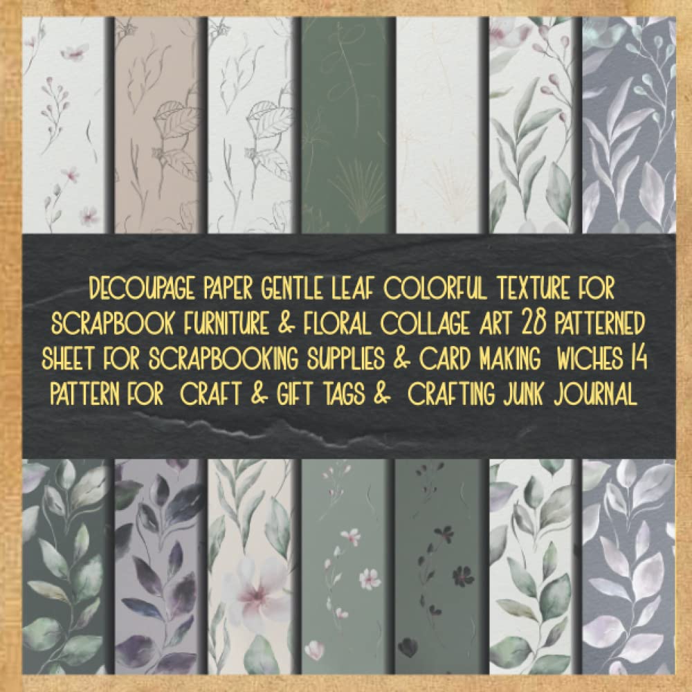 capítulo por capítulo baixar decoupage paper gentle leaf colorful texture for scrapbook furniture & floral collage art 28 patterned sheet for scrapbooking supplies & card making... craft & gift tags & crafting junk journal