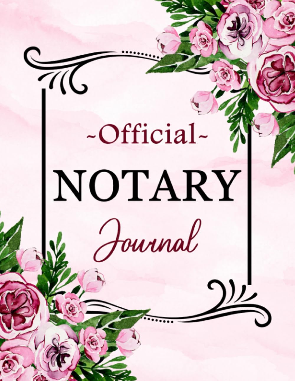 Notary Journal: Official Public Notary Log Book to Record 200 Notarial Acts | Useful for Notaries and Signing Agents | For Women | Pink Floral - Plum baixar livro de graça