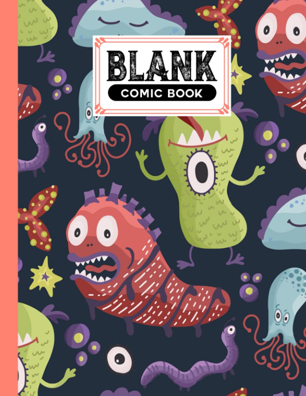 Blank Comic Book: Cute Monster Cover Blank Comic Book, Create Your Own Story, Journal, Notebook, Sketchbook for Kids and Adults, 120 Pages - Size 8.5" x 11" Notebook by Maike Kohl baixar o livro de graça