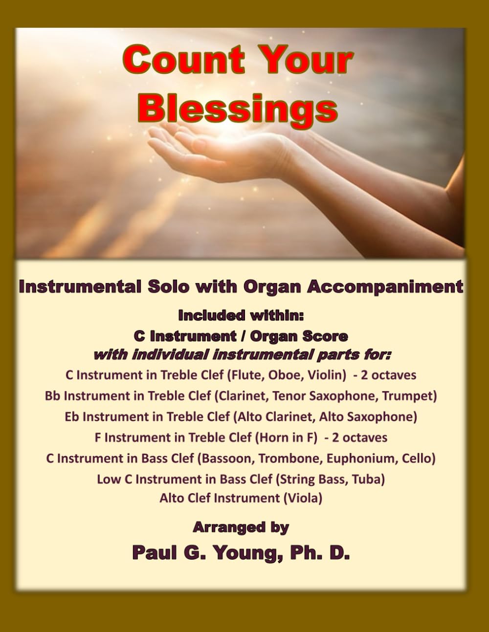 ler totalmente Count Your Blessings: Instrumental Solo with Organ Accompaniment