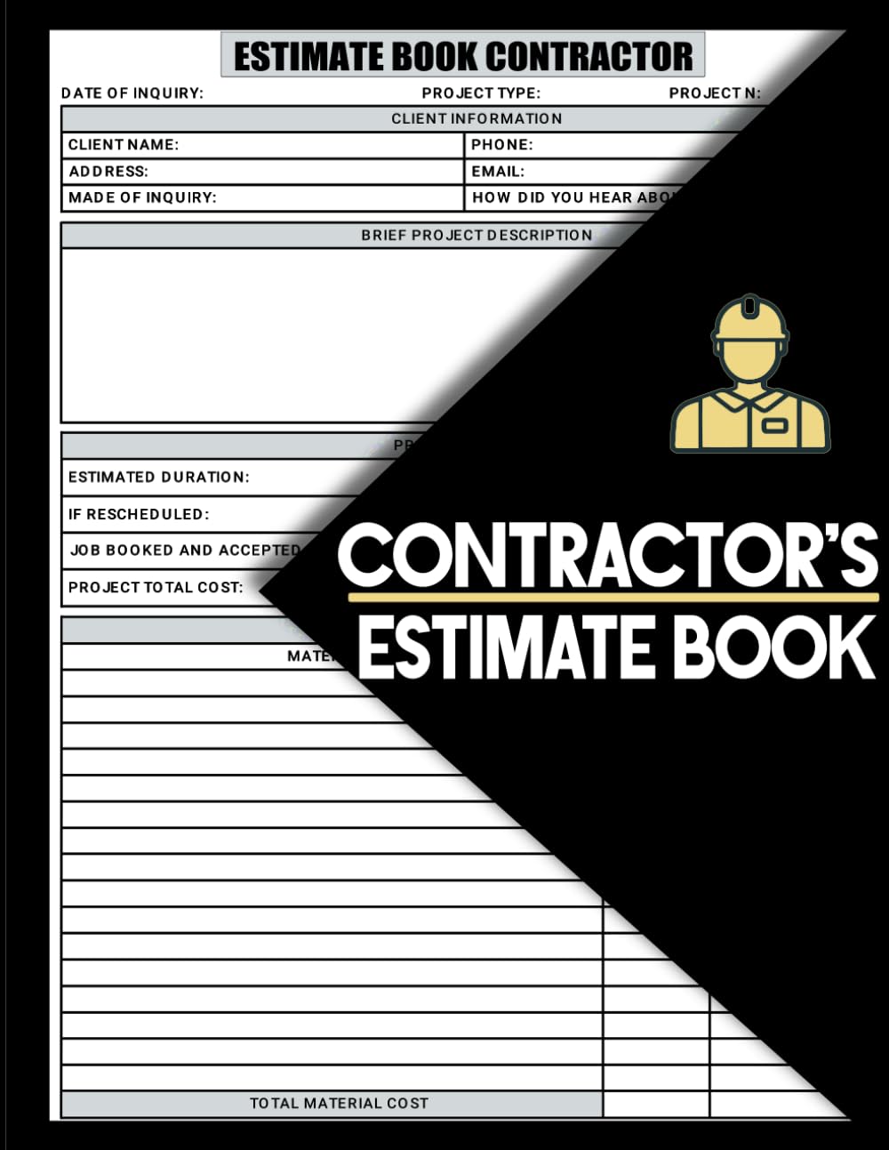 ler totalmente Estimate Book Contractor: Streamline Your Construction Management with our Maintenance Daily Log and Dot Diagram Sheets For Taking Measurements -8.5 * 11 inches-(log Book).