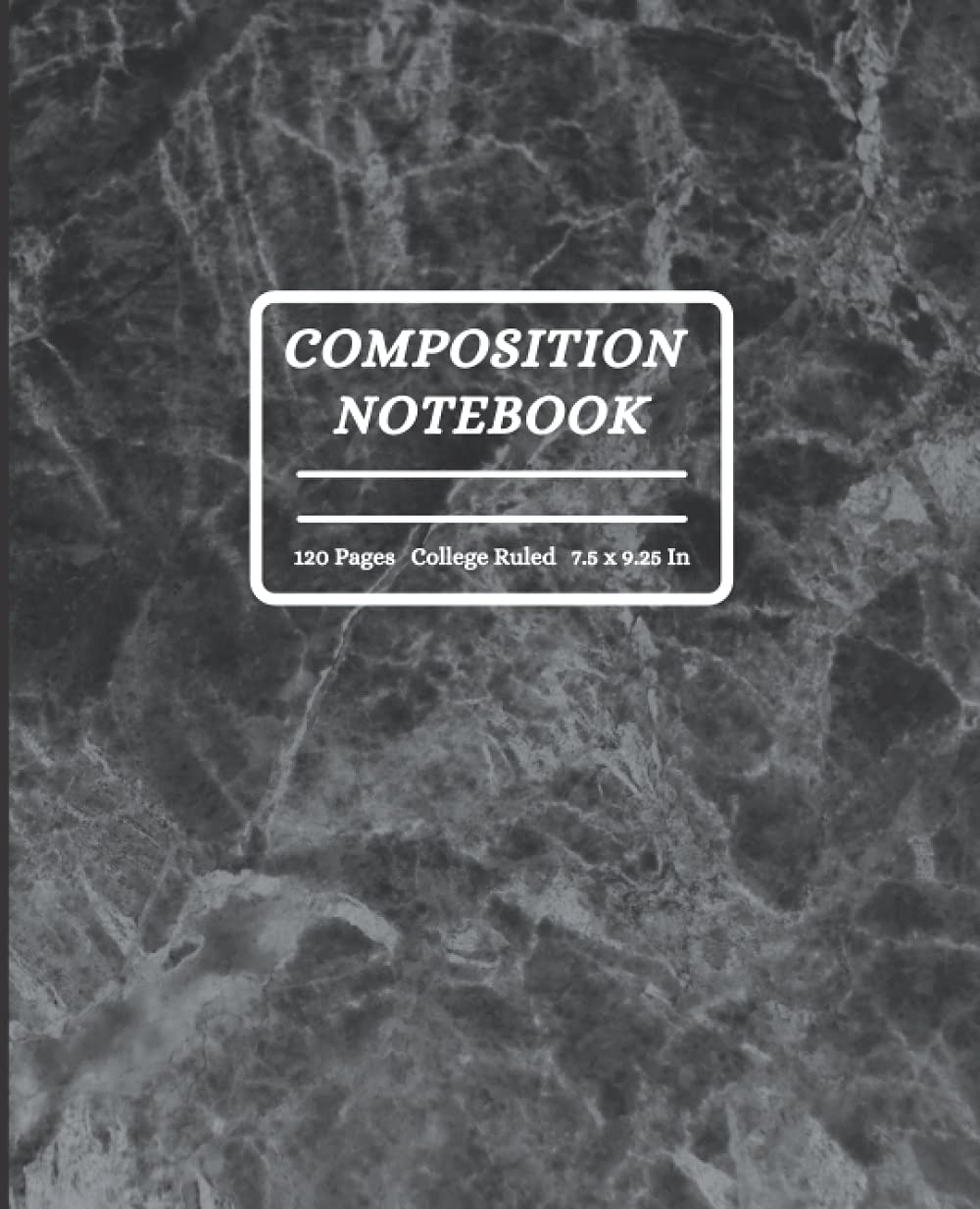 Marble Composition Notebook: Black Marble College Ruled Notebook for School Work and Note Taking 120 Blank Ruled Pages 7,5 x 9,25 Inches Matte Finish Cover baixar livro de graça