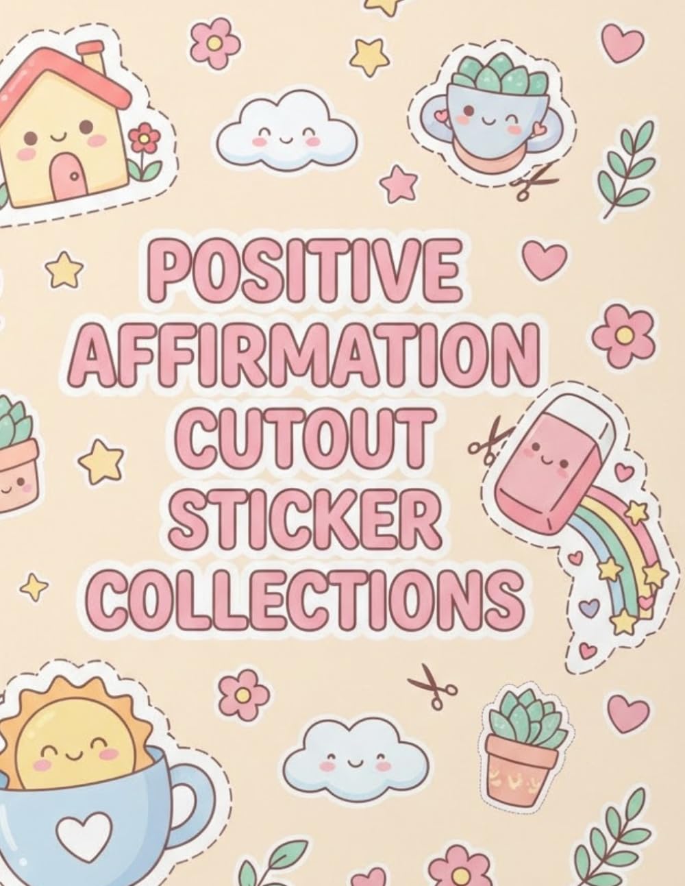 Positive Affirmation Kawaii Cute Sticker Book | 180+ Cute Cut-Out Stickers for Journaling, Scrapbooking |Cute Aesthetic Stationery for Teens & Adults|... Vision Boards Gifts |Printed Single Sided baixar o livro de graça