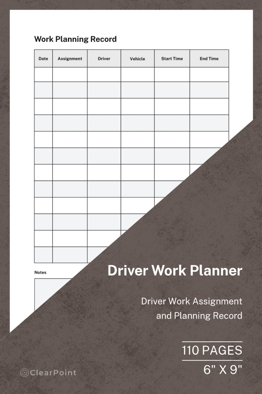 Driver Work Planning Log Book: Driver Work Scheduling and Route Organisation Record baixar o livro de graça