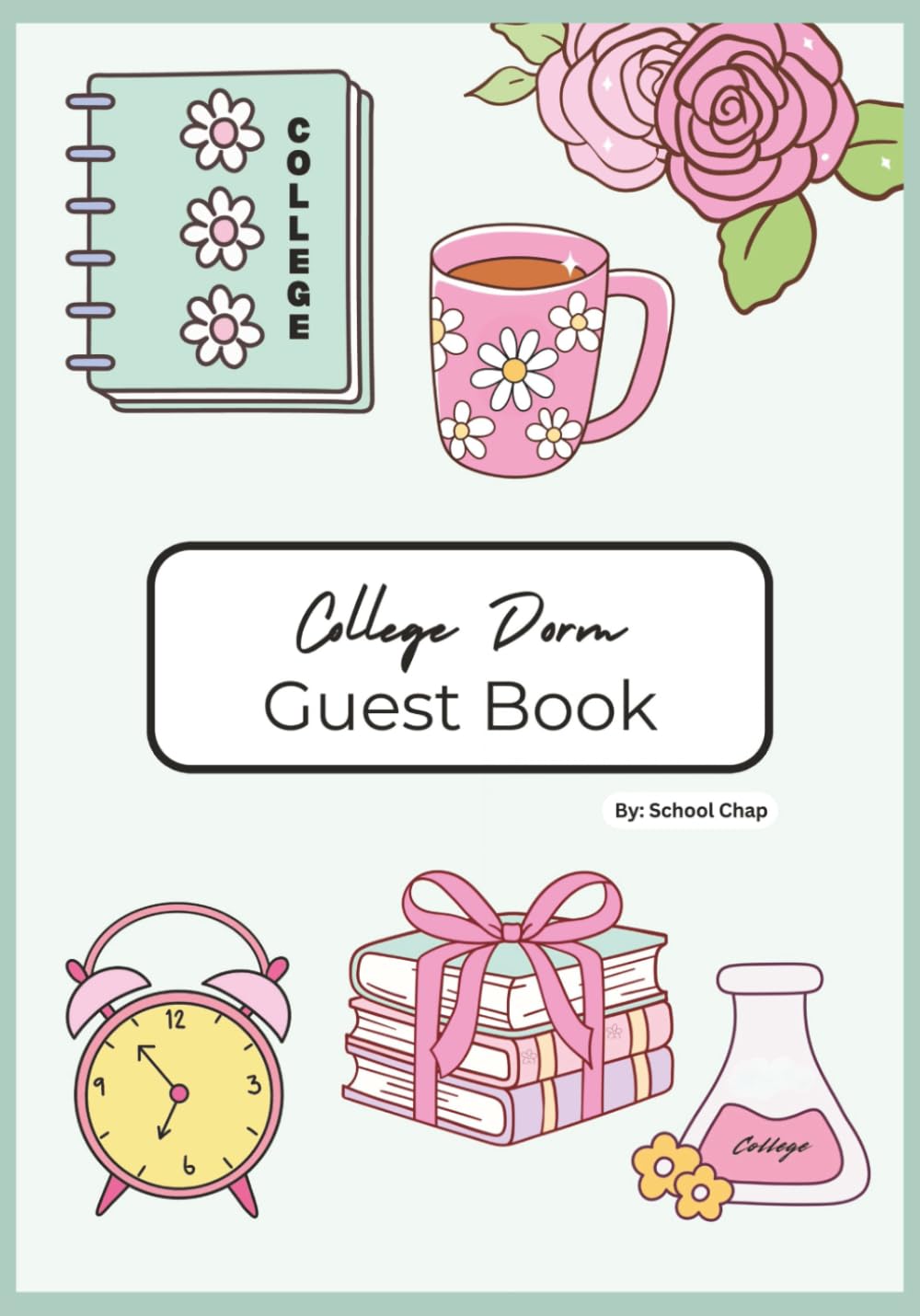 College Guest Book, Aesthetic for Women, Teen Girls, Back to School Supplies, College: Student Contact & Dorm Address Record Book | A–Z Alphabetized Pages (College School Books) baixar livro de graça