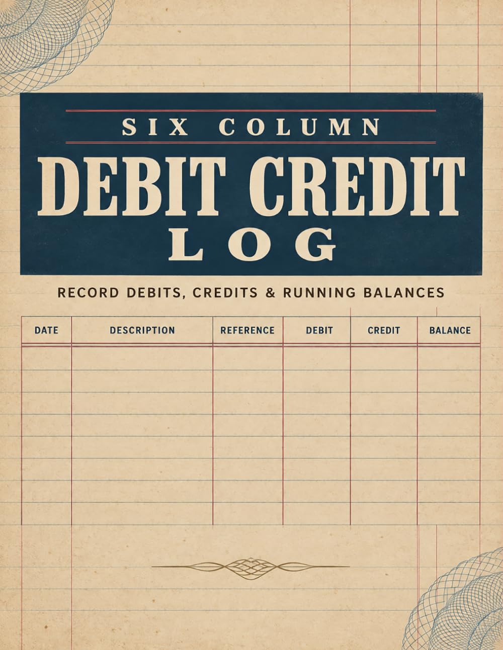 capítulo por capítulo baixar Six Column Debit Credit Log: Easy accounting notebook for merchants and office staff to record transactions, payments, totals, balances, and details