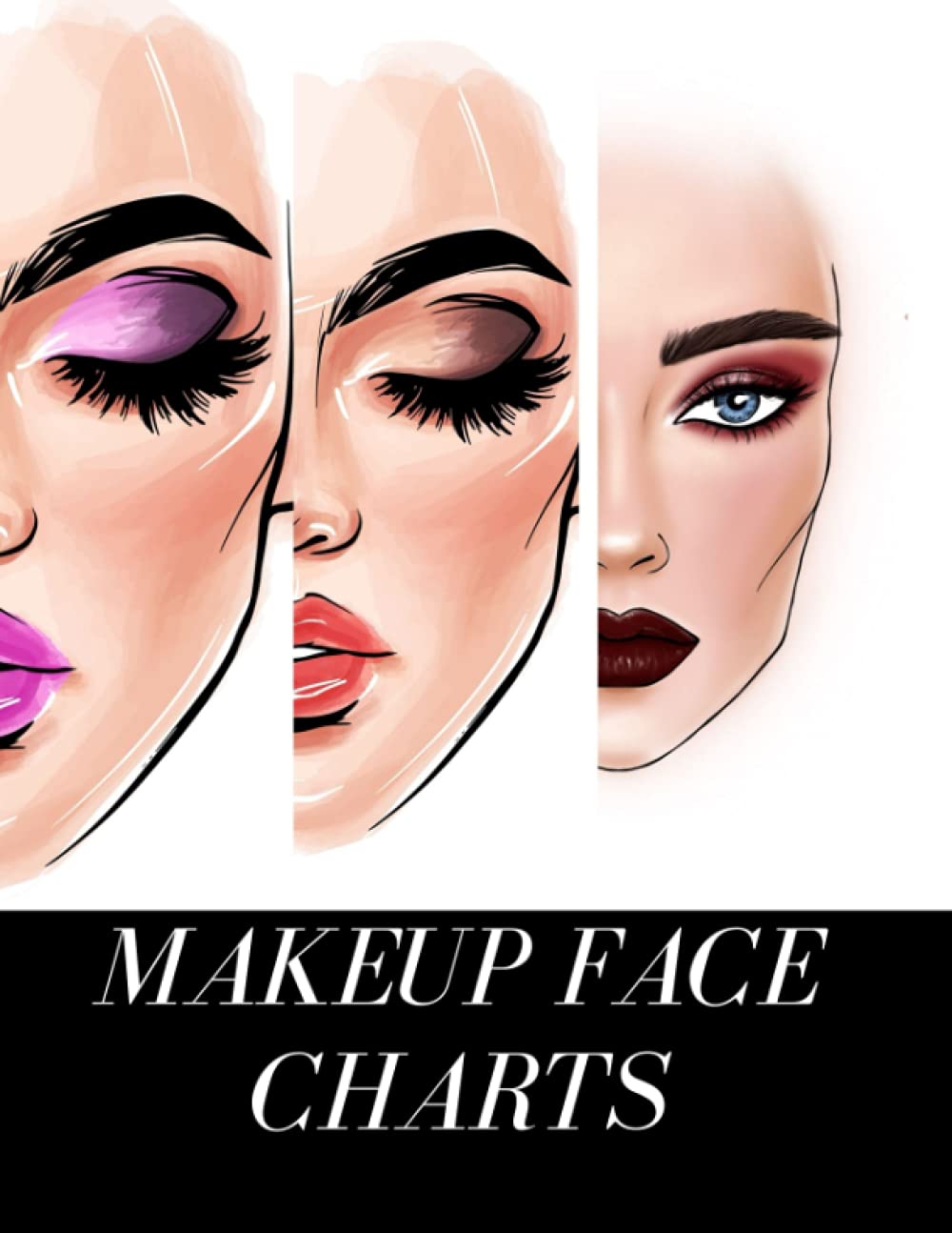 Makeup Face Charts: A Practice Blank Make up Beauty Sheet for MUAs, Artists, Professionals and Students baixar o livro de graça