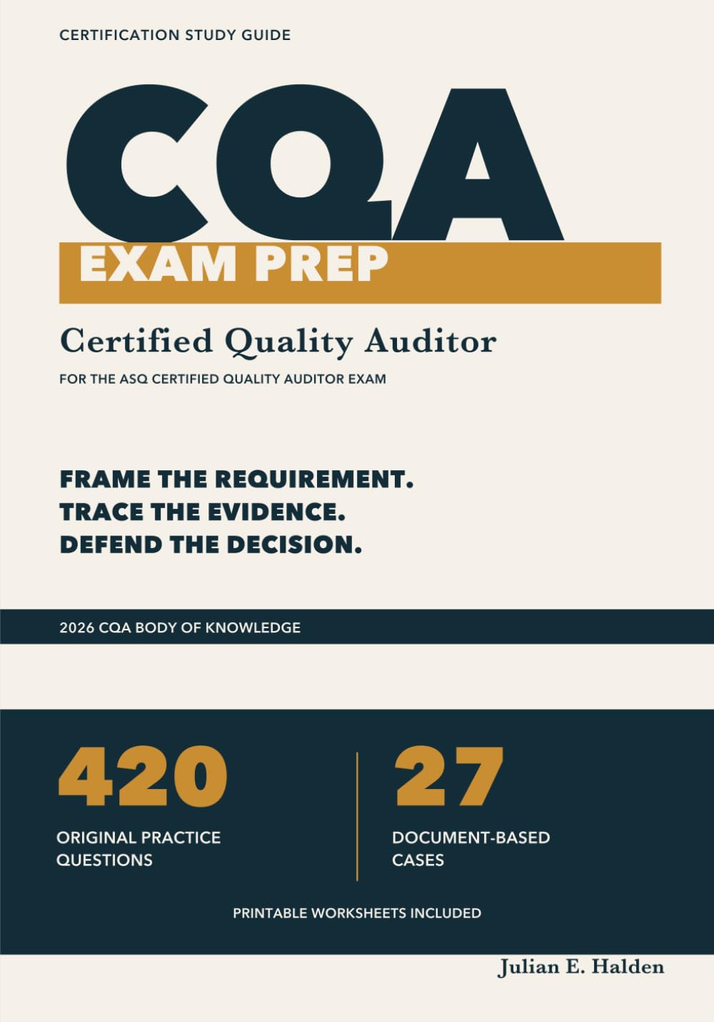 capítulo por capítulo baixar CQA Exam Prep: Certified Quality Auditor Study Guide