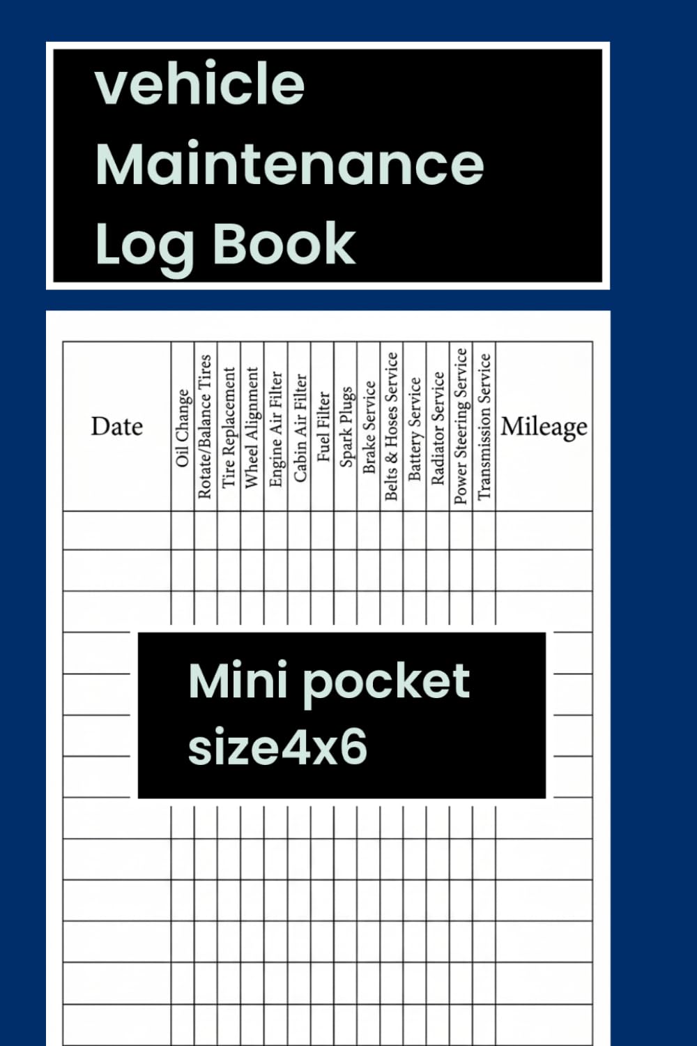 ler totalmente Vehicle Maintenance Mini Log Book: Car Service, Repair, Mileage & Expense Tracker: Compact Automotive Record Book for Oil Changes, Tire Care, Repairs and Routine Maintenance