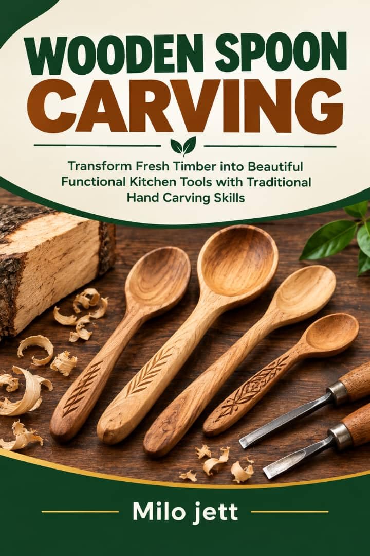 WOODEN SPOON CARVING: Transform Fresh Timber into Beautiful Functional Kitchen Tools with Traditional Hand Carving Skills (English Edition) baixar livro de graça