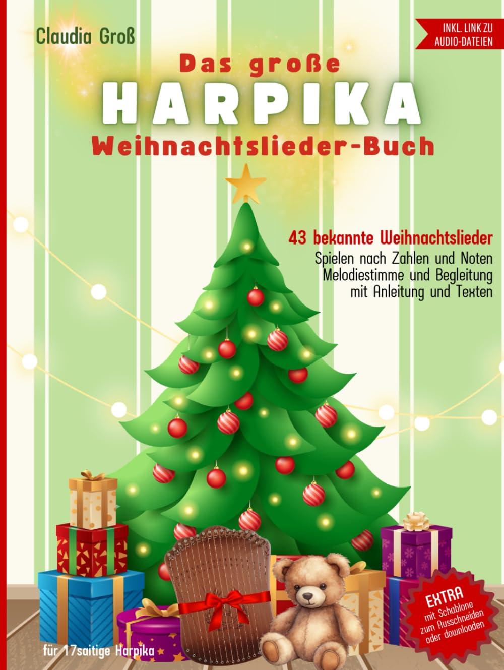 ler totalmente Das große Harpika Weihnachtslieder-Buch: Melodie und Begleitstimme in Zahlen und Noten, Harpika spielen lernen, Spielbuch mit 43 beliebten Liedern | wie Kalimba und Harfe | in Farbe