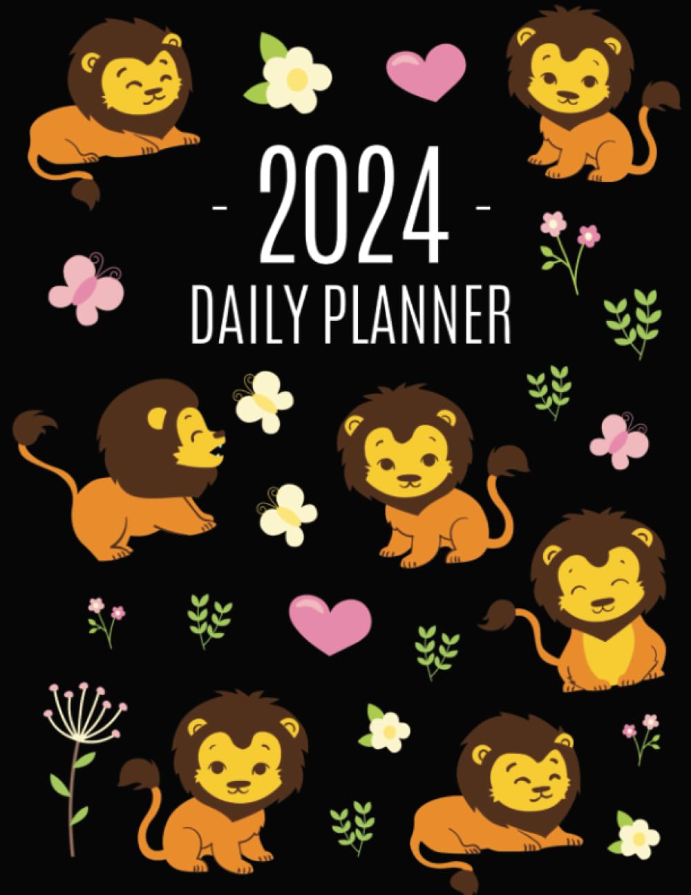 Lion Planner 2024: Cool King of the Jungle Animal Organizer | January–December (12 Months) baixar livro de graça