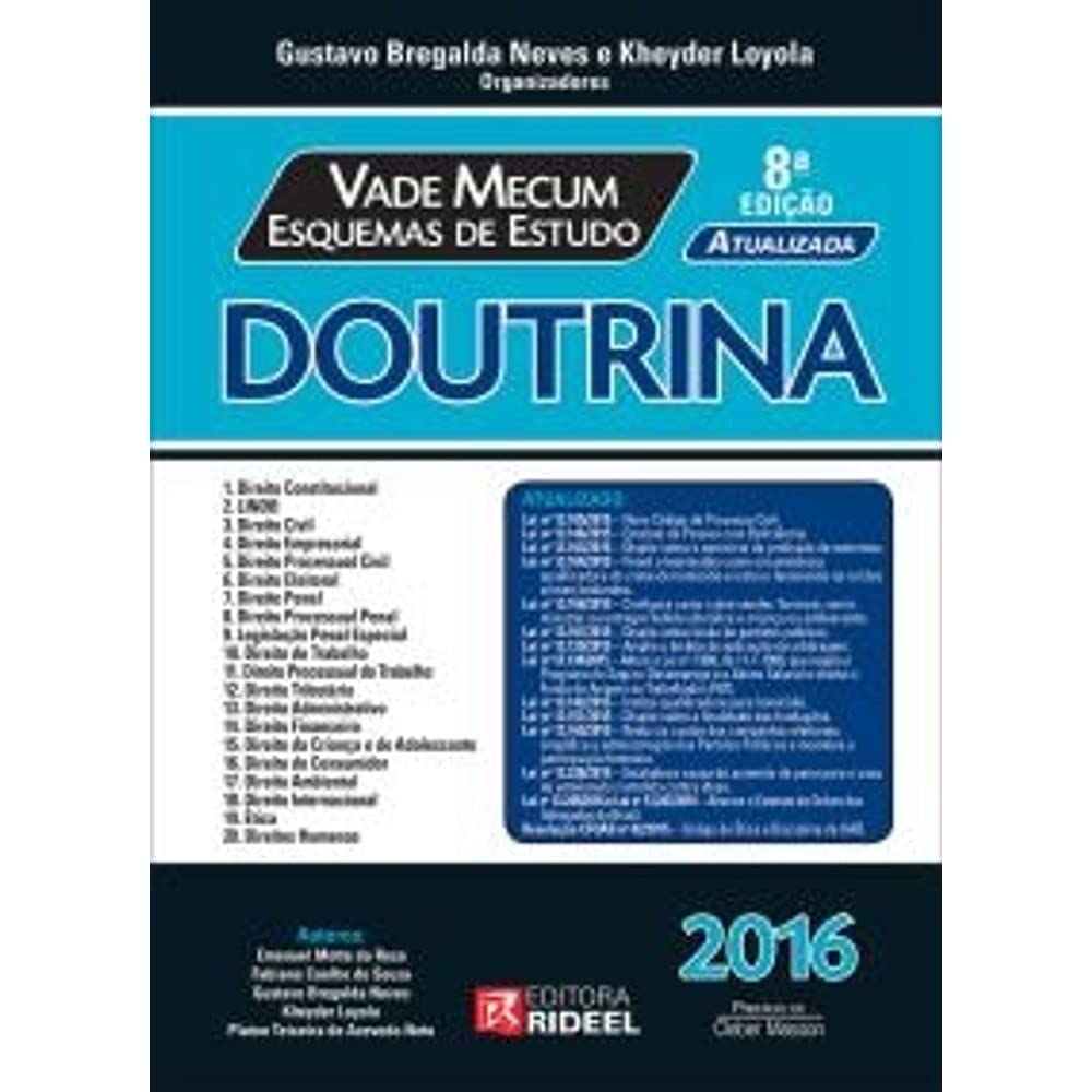Vade Mecum Esquemas de Estudos. Doutrina baixar livro de graça