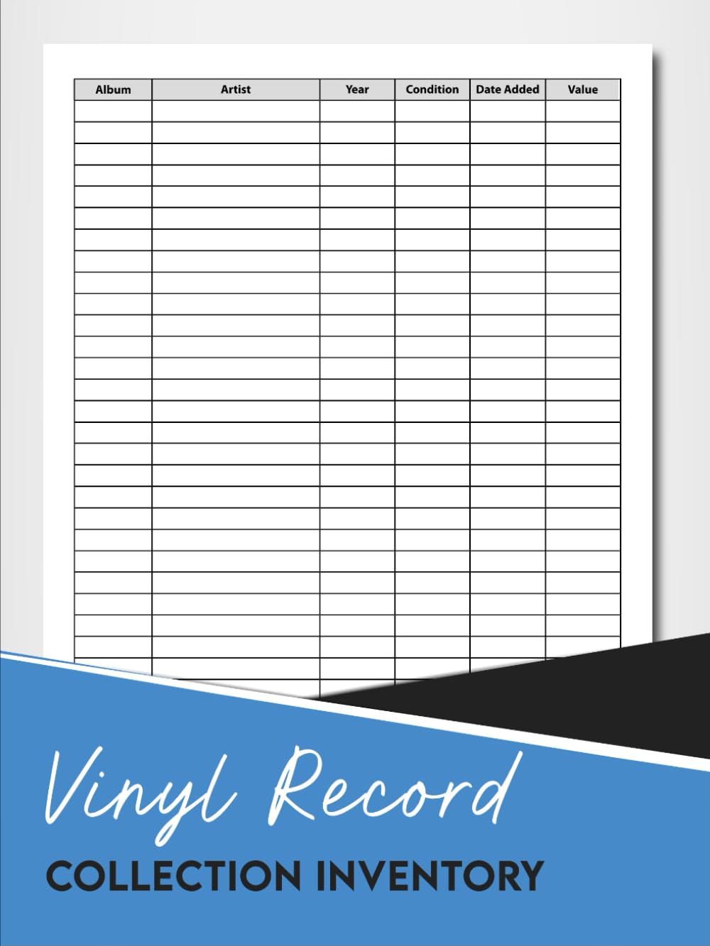 Vinyl Record Collection Inventory: Inventory Book Ideal for Music Albums Collectors. baixar o livro de graça