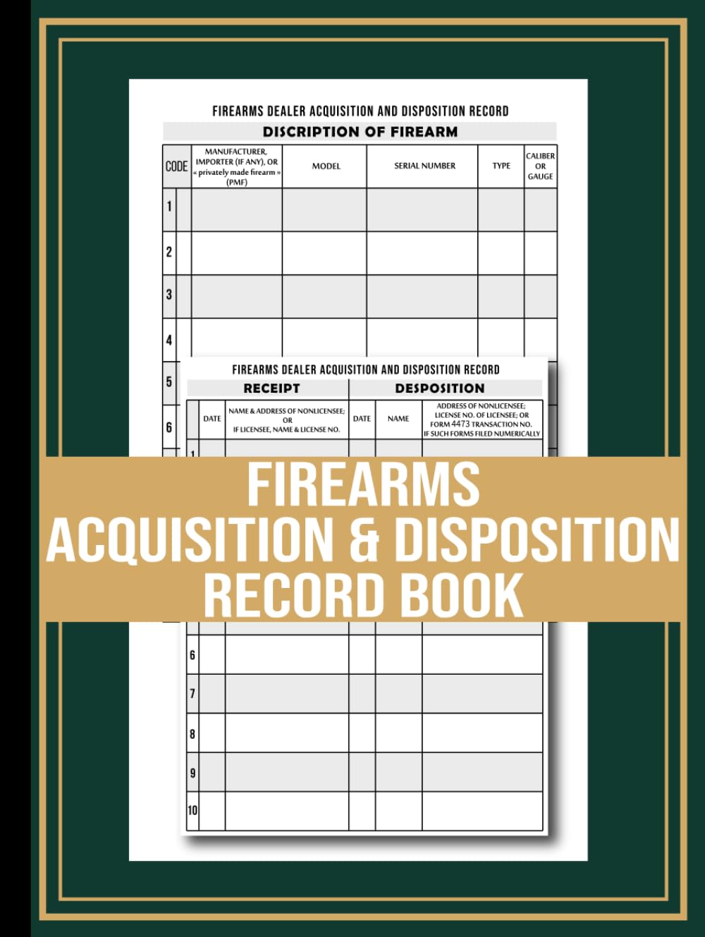 capítulo por capítulo baixar Firearms Acquisition and Disposition Record Book: Gun Log Book for Firearm Dealers and Personal Use – Logbook for Receipt & Disposition
