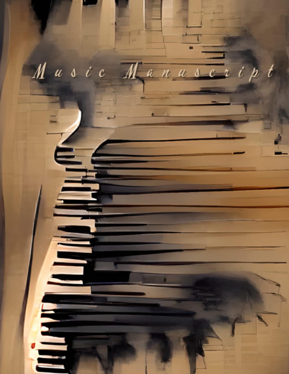Music Manuscript.: No clef staff. Size: 8.5" x 11", 100 Pages.