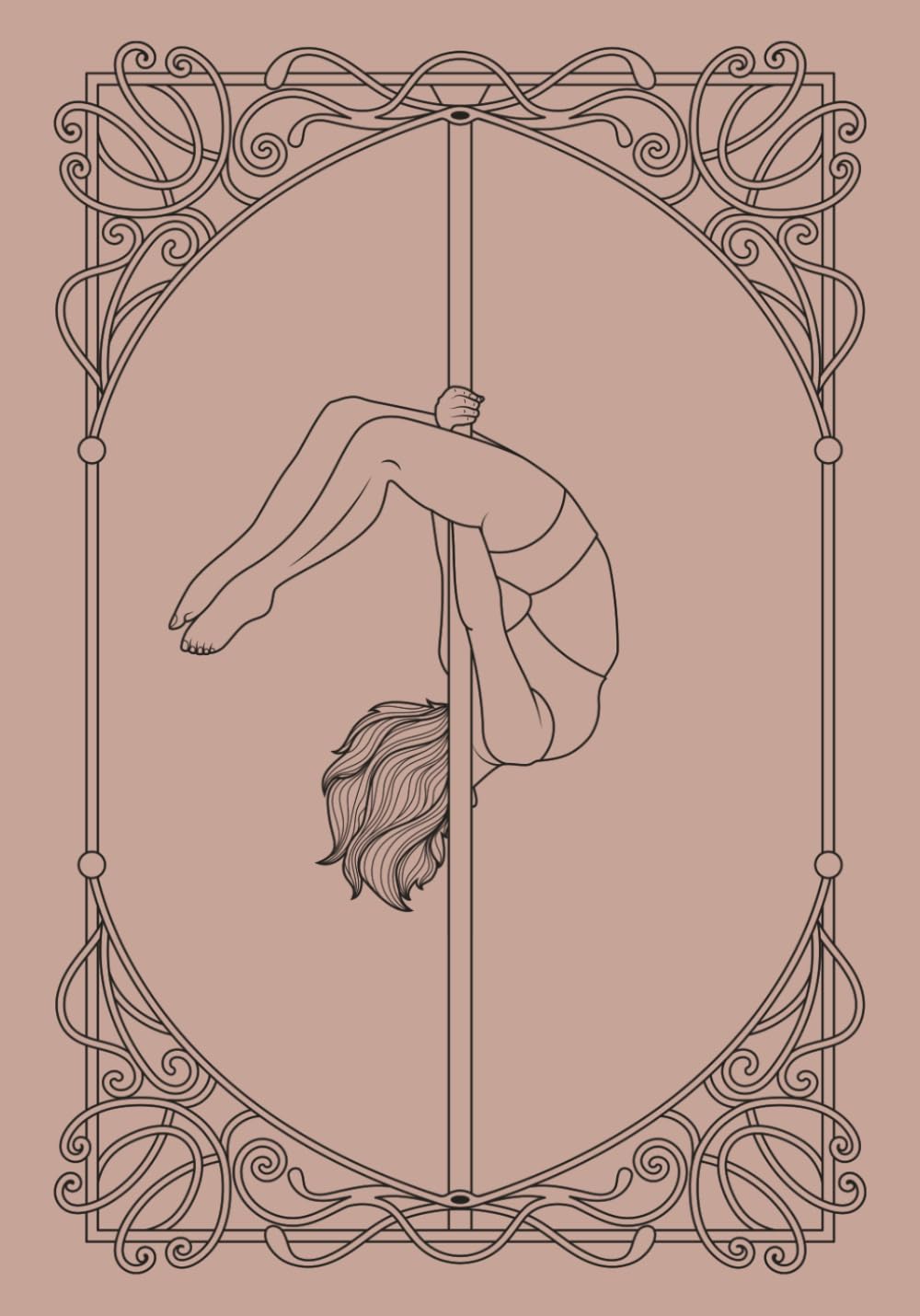 Art Nouveau Pole Dance Journal: Cute lined pole dance notebook for women baixar livro de graça