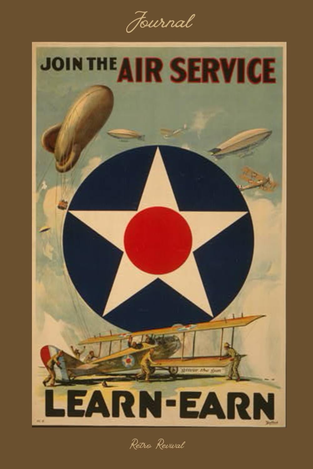 Retro Revival Vintage Air Force Recruitment Journal, Classic Notebook with Historic Aviation Theme for Travel and Writing baixar o livro de graça