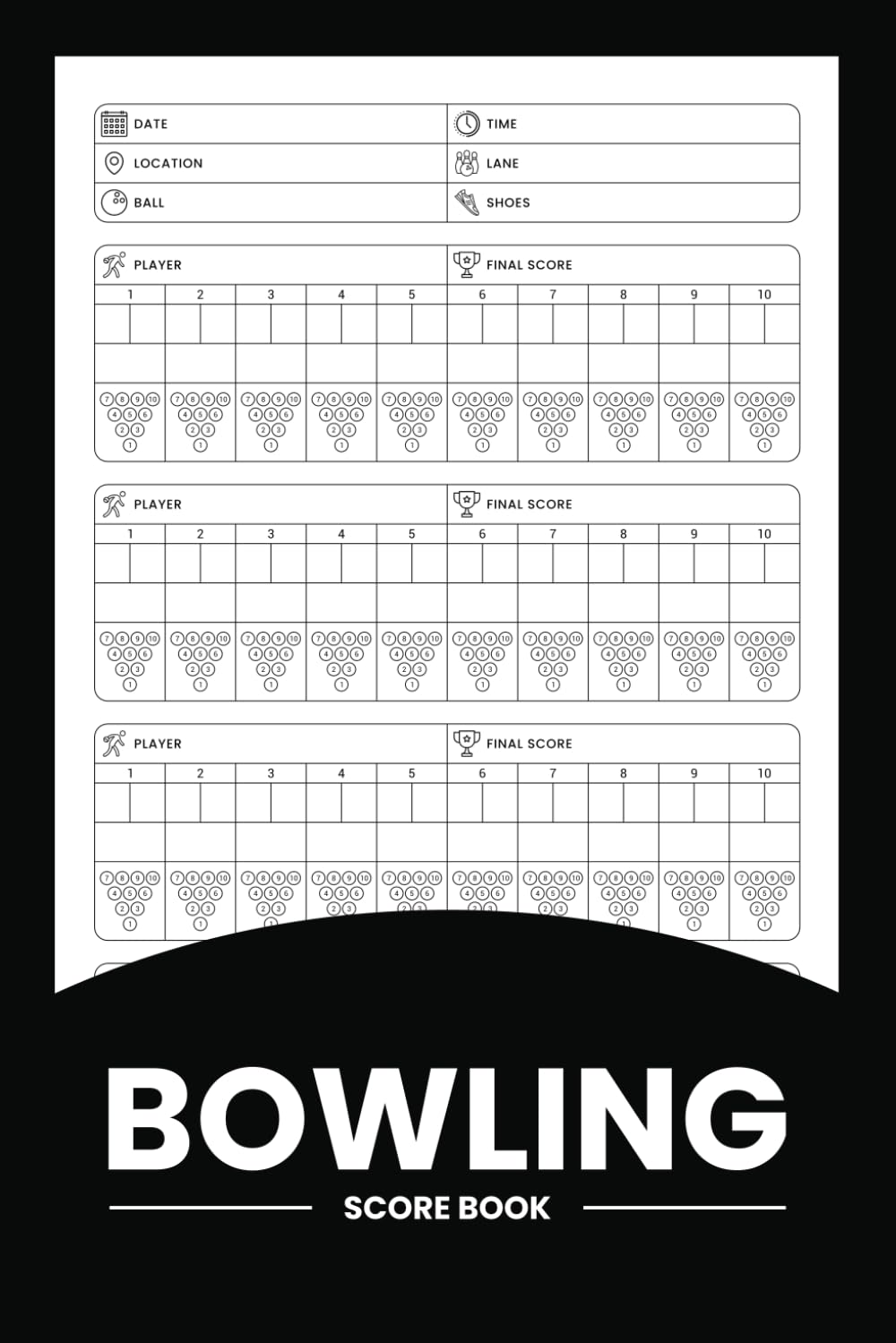 Bowling Score Book: Bowling Score Notebook for Bowlers to Record and Track Game Stats baixar livro de graça