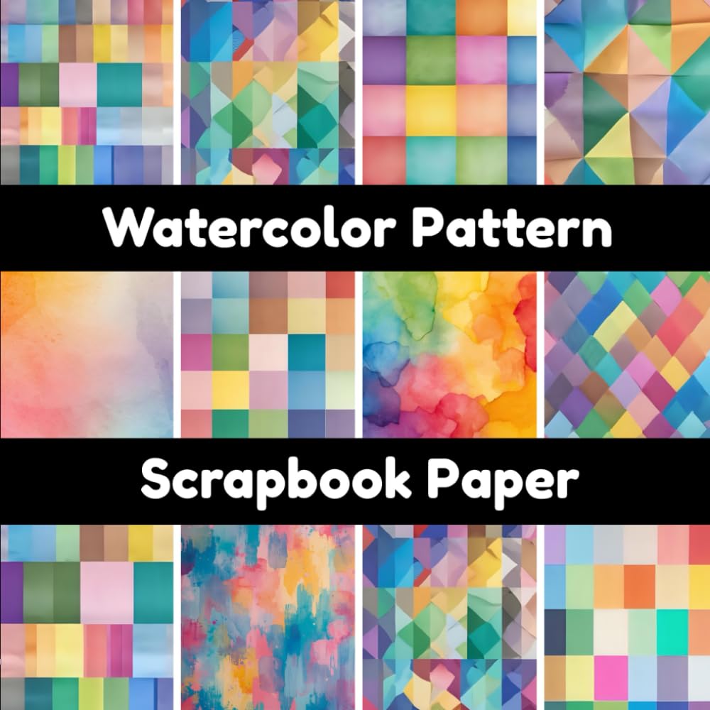 Watercolor Pattern Scrapbook Paper: 8 X 8 Inch Single-Sided Vibrant Watercolor Design Sheets For Scrapbooking, Journals & DIY Crafts baixar o livro de graça