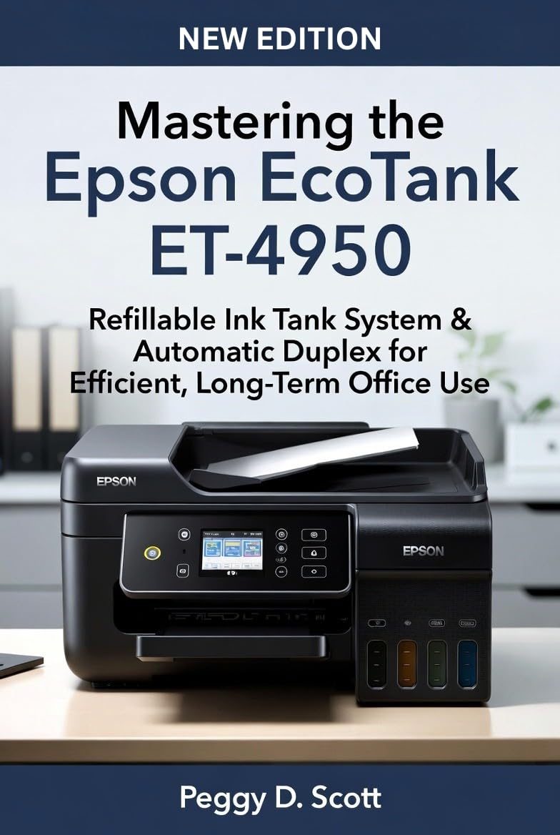 ler totalmente Mastering the Epson EcoTank ET-4950: Refillable Ink Tank System & Automatic Duplex for Efficient, Long Term Office Use (English Edition)