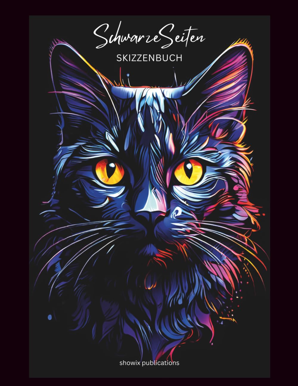 Black Paper Sketchbook Katze – 200 Seiten schwarzes Zeichenbuch & Doodlebuch | Für Gelstifte, Kreide, Metallic-, Neon-, Glitzer- & Pastellstifte: Schwarze Seiten Skizzenbuch - Katze (German Edition) baixar livro de graça