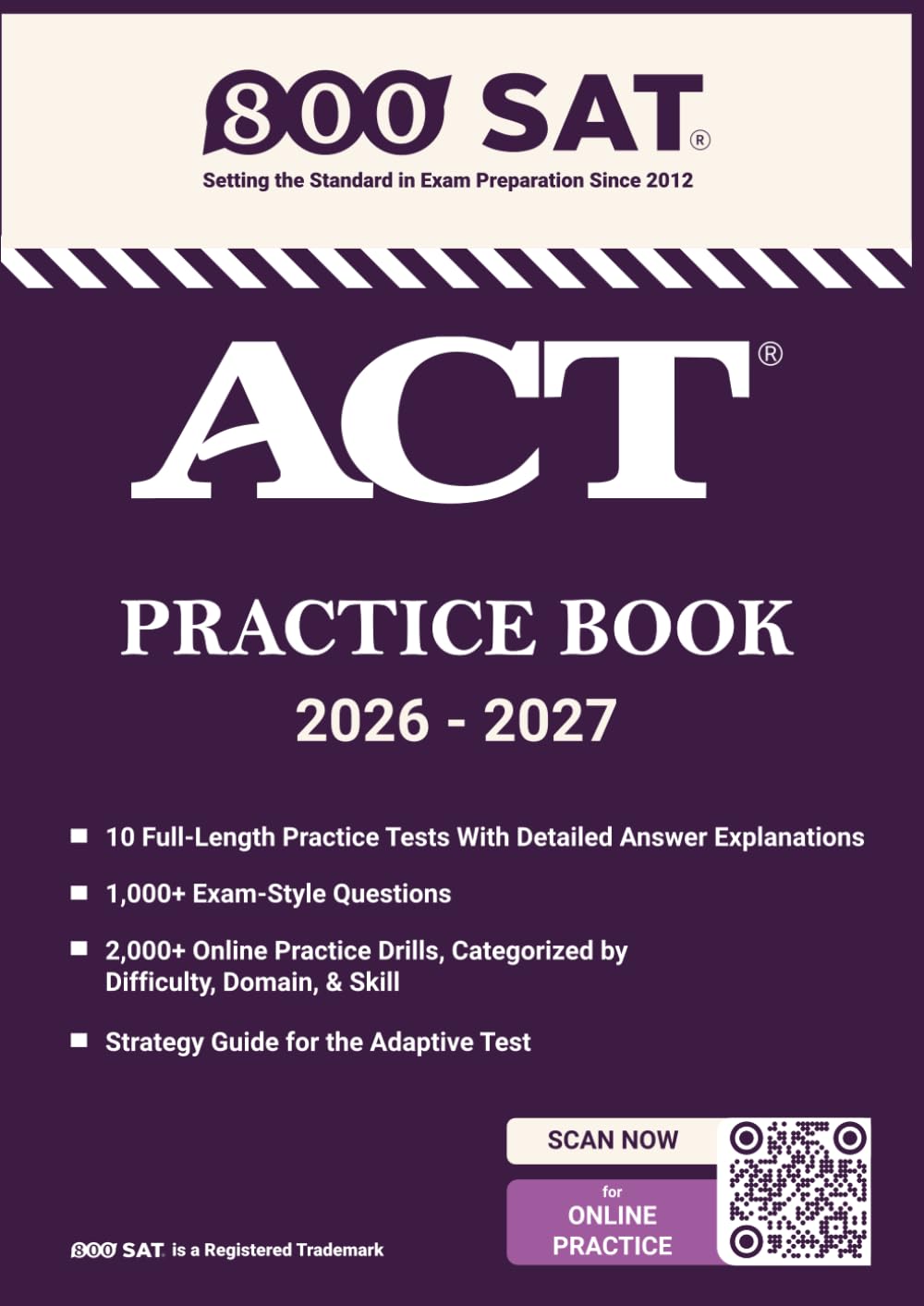 Enhanced ACT Practice Book: 10 Full-Length Practice Tests with Detailed Answer Explanations: 1000+ Realistic Questions • English, Math, Reading & Science • Practice with Diagnostic Score Tracking