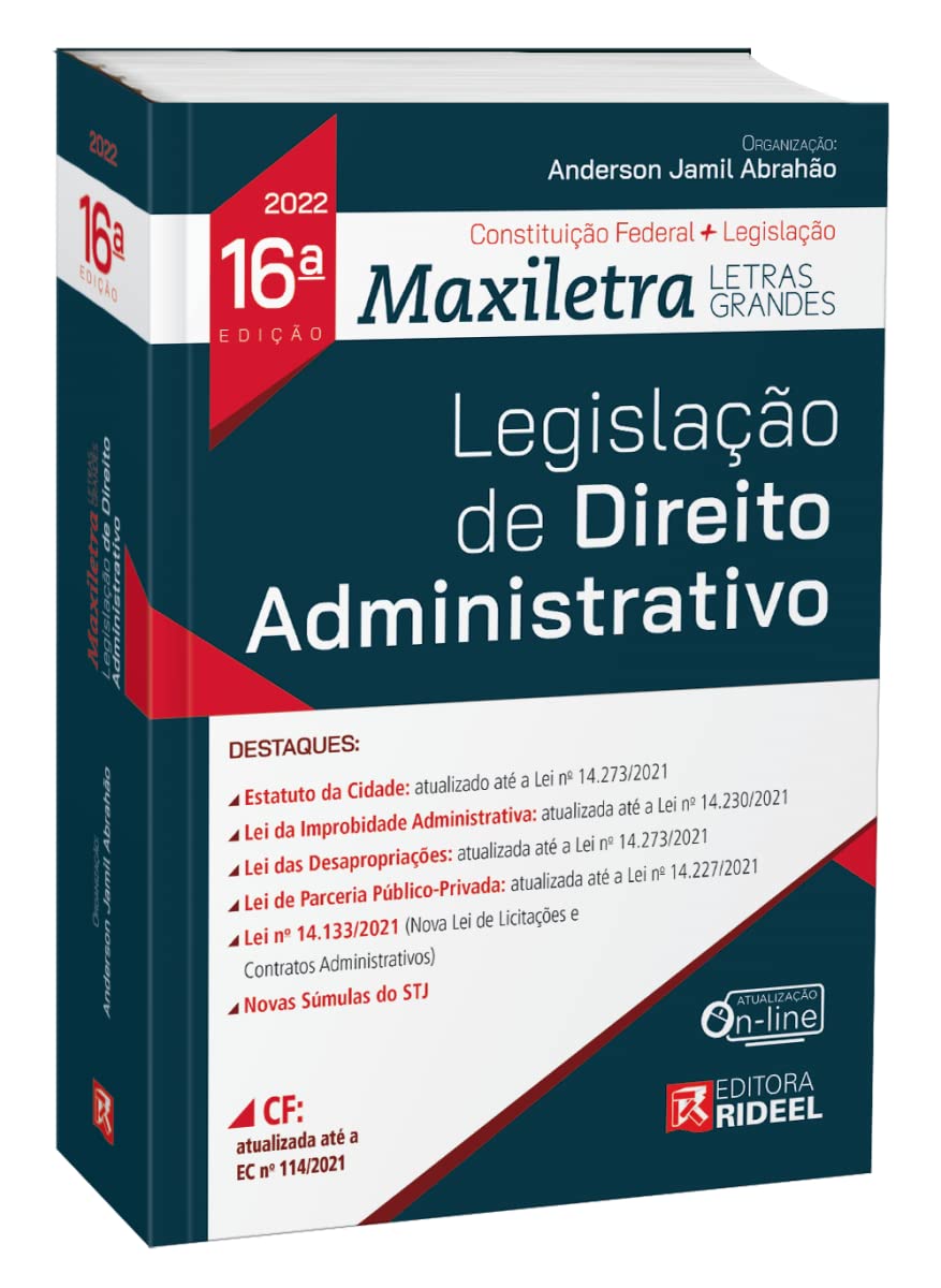 Legislação de Direito Administrativo - Coleção Maxiletra - 16ª Edição (2022) baixar o livro de graça