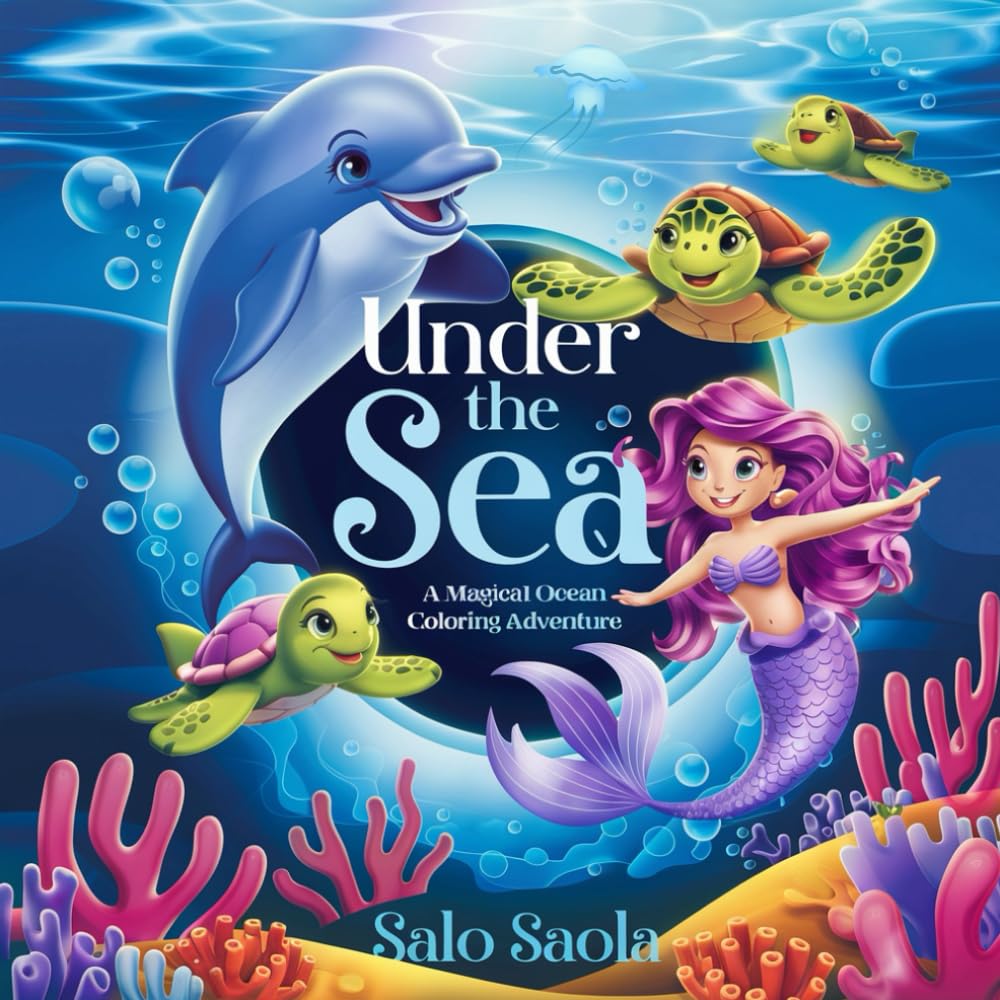 Under the Sea: A Magical Ocean Coloring Adventure - Underwater Wonders - Bold and Easy Sea Life Coloring Book: Relaxing Designs for Kids and Adults:... Underwater World (Coloring with Salo Saola) baixar livro de graça