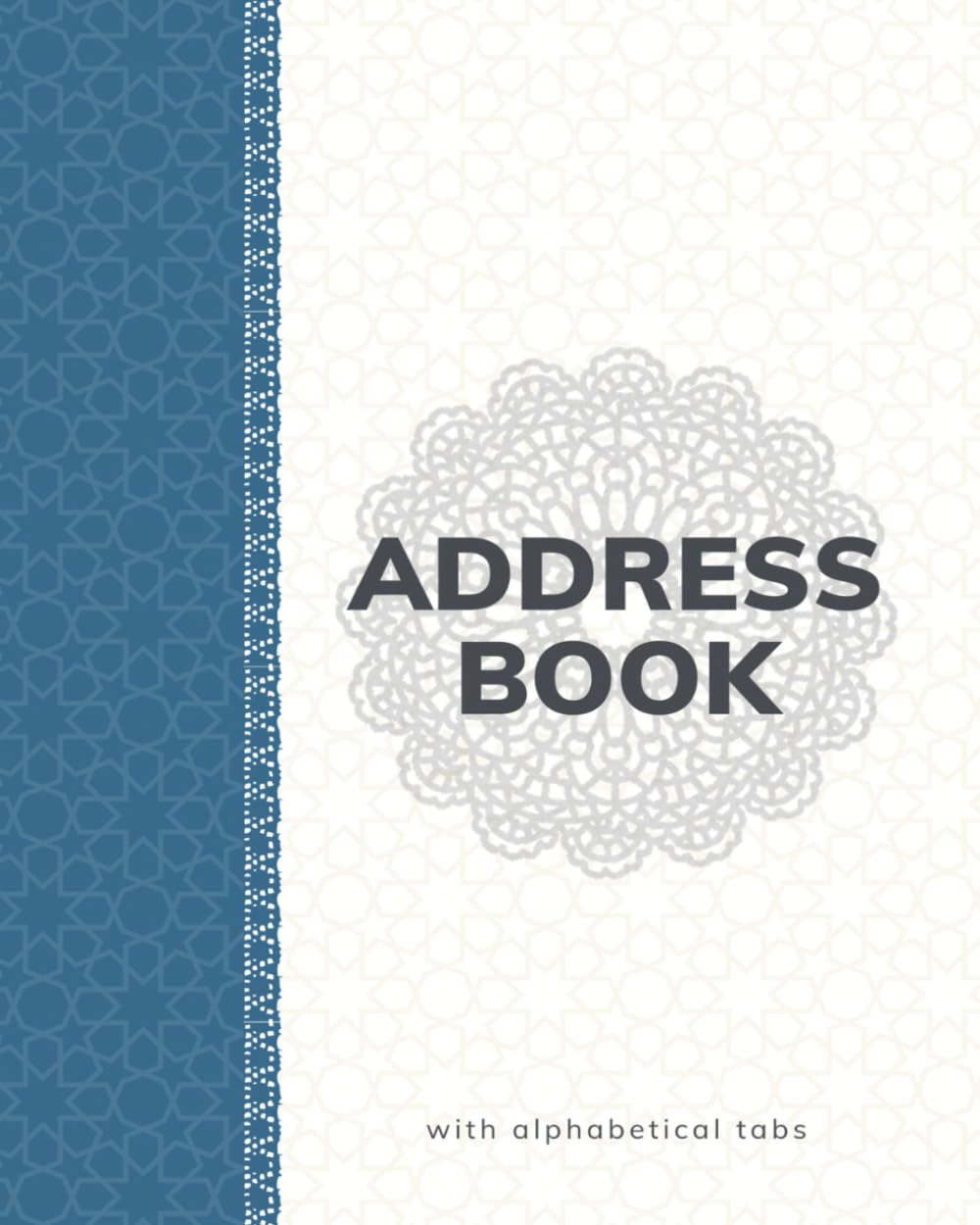 ler totalmente Address Book: Large Print Address Book with Alphabetical Tabs, More than 300 Entry Spaces, Alphabet Index, Organizer Notebook to Keep Track of Names,... - Cream Paper, Minimalist Old Cover Design