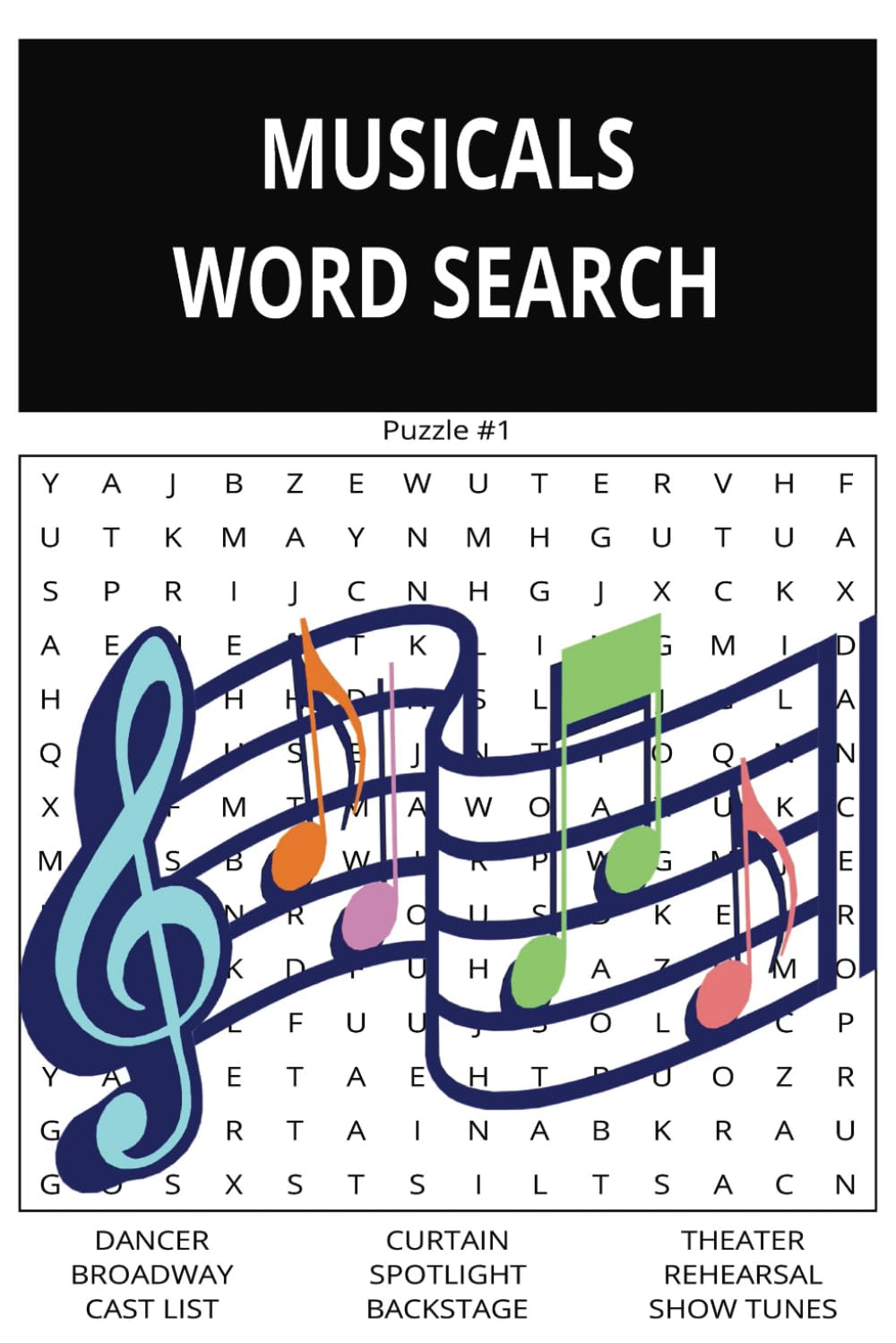 Musicals Word Search: Musicals Word Search Puzzle Book
