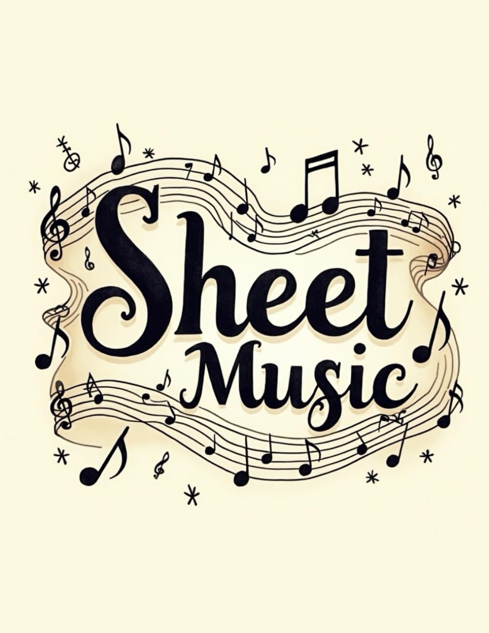 Large Format Sheet Music Notebook for Clear Notation baixar o livro de graça