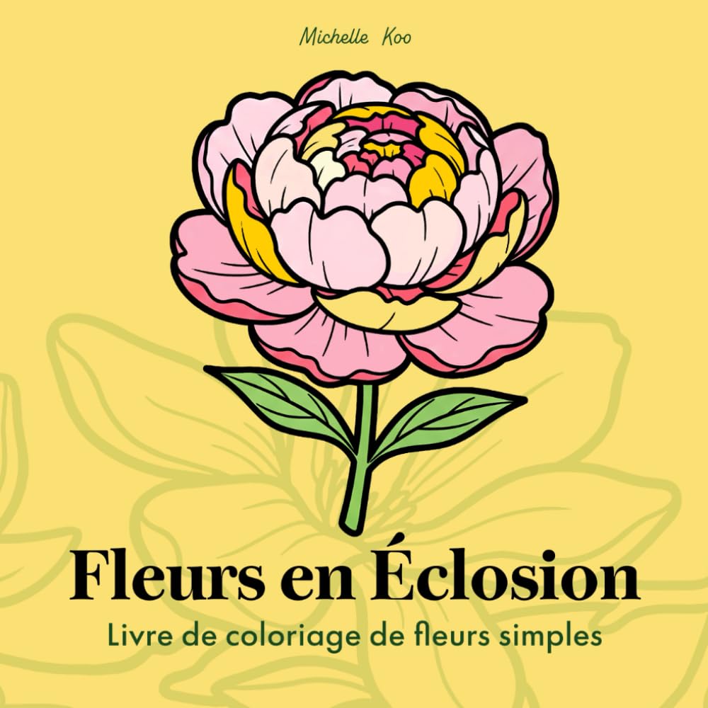 capítulo por capítulo baixar Livre de coloriage floral simple: Fleurs en Éclosion: 50 dessins de fleurs audacieux et faciles pour adultes, adolescents et seniors – Détente et anti-stress (French Edition)