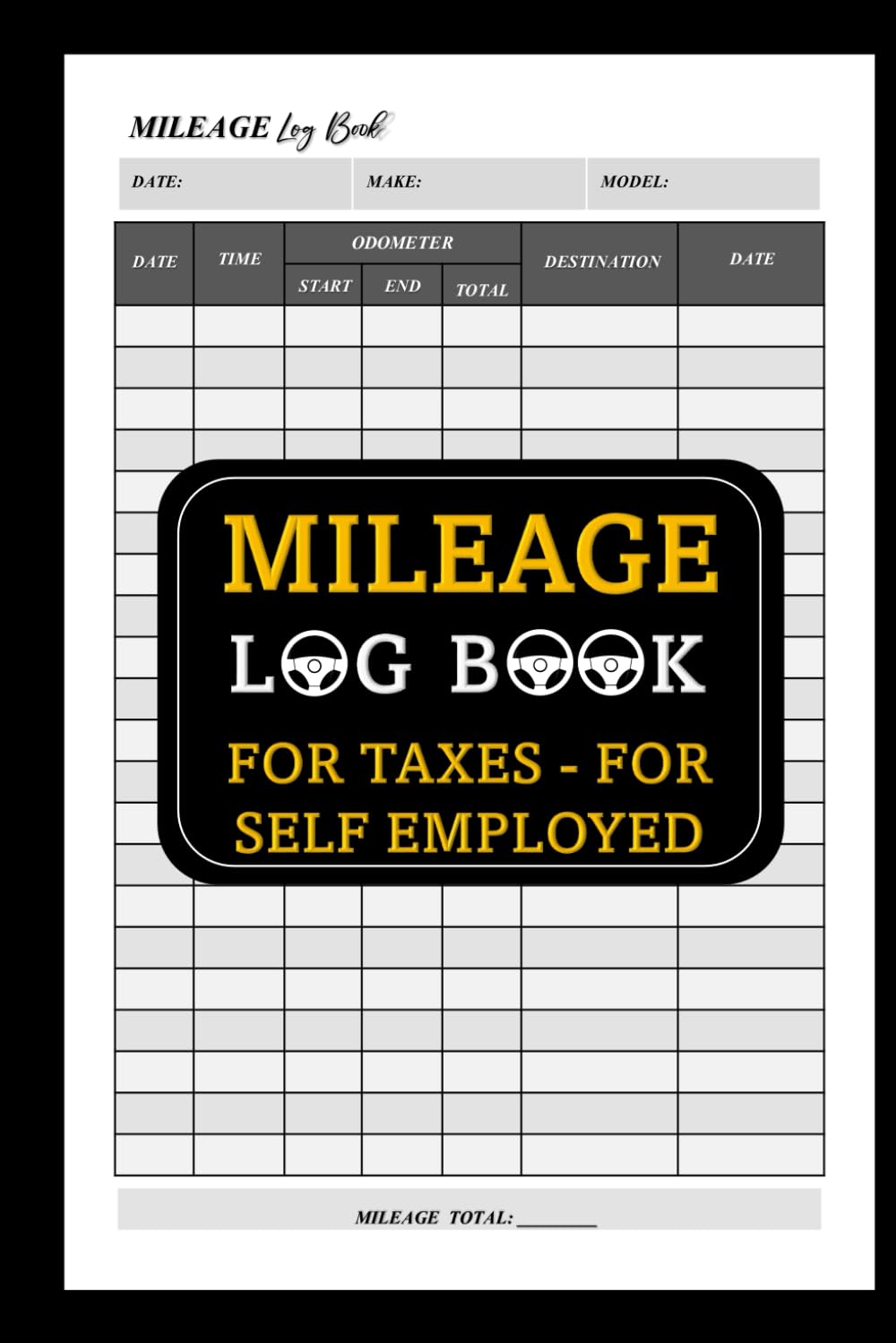 Mileage Log Book for Taxes for Self Employed: Mileage Tracker for Car for Business and Personal Use, Vehicle Maintenance Record book (120 pages) baixar livro de graça