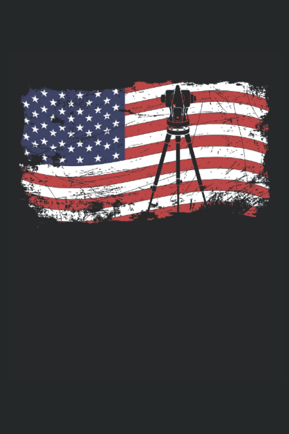 ler totalmente Surveyor USA Flag: Land Surveyor Notebook and Journal, Medium Ruled, 100 Pages, 6"x9"