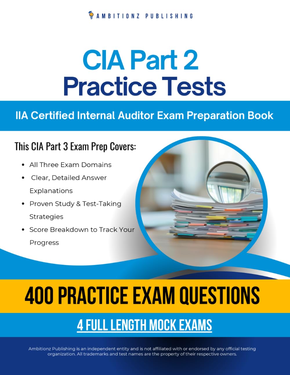 CIA Exam 2 Practice Tests: Certified Internal Auditor Exam Prep with 4 Full-Length Practice Exams, 400 Exam-Style Questions, Clear Explanations, and Proven Strategies to Pass on Your First Try baixar livro de graça