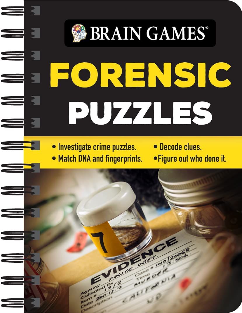 ler totalmente Brain Games - To Go - Forensic Puzzles: Investigate Crime Puzzles - Match DNA and Fingerprints - Decode Clues - Figure Out Who Done It