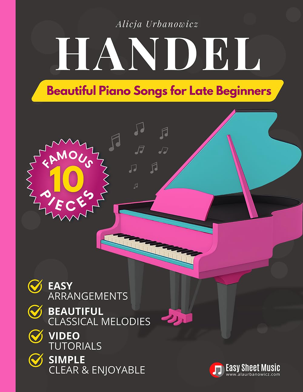 ler totalmente Handel - Beautiful Piano Songs for Late Beginners: 10 Famous Baroque Works Including Passacaglia, Sarabande, Hallelujah Chorus and Joy to the World Carefully... by Classical Masters) (English Edition)