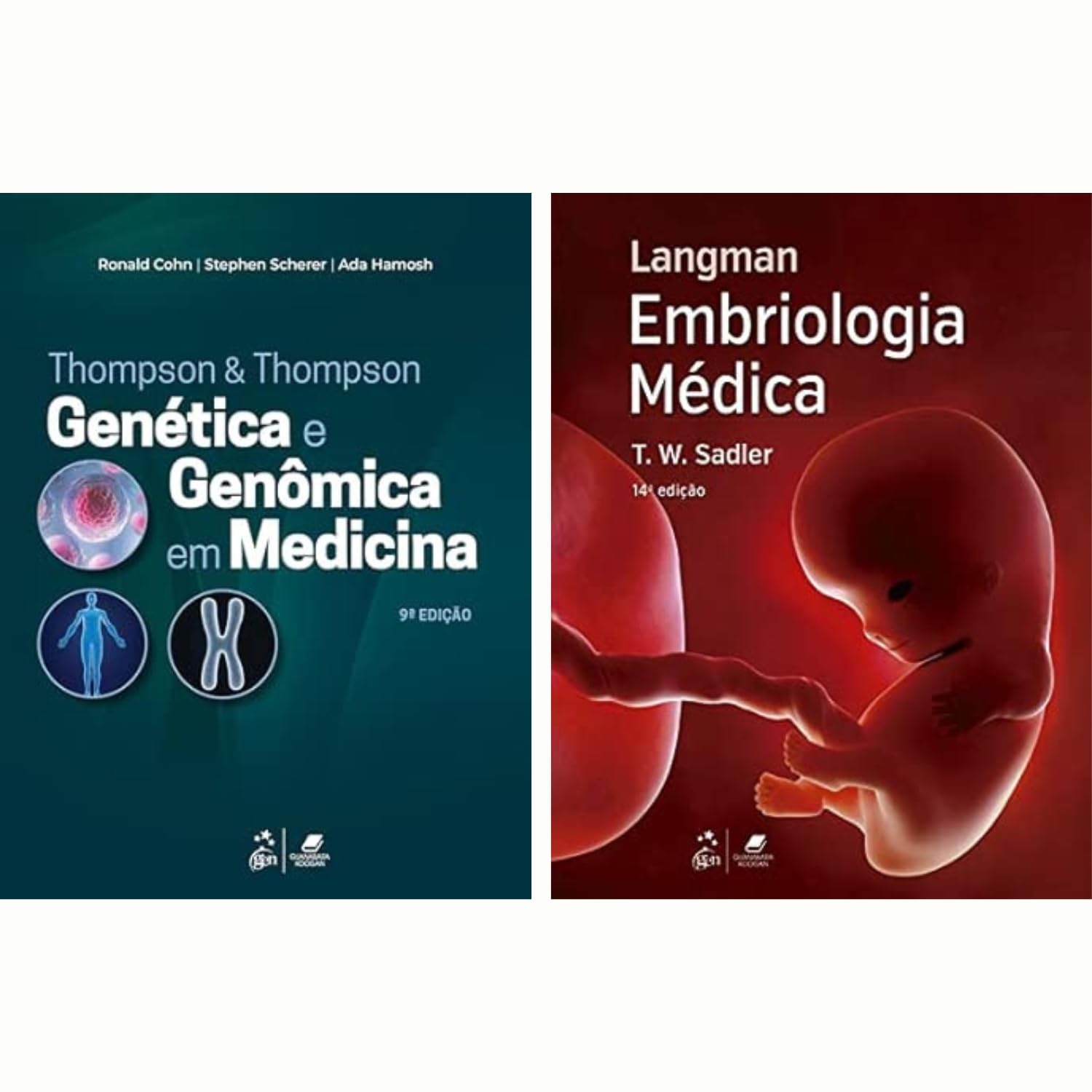 Combo Genética e Embriologia: Thompson Genética e Genômica + Langman Embriologia Médica