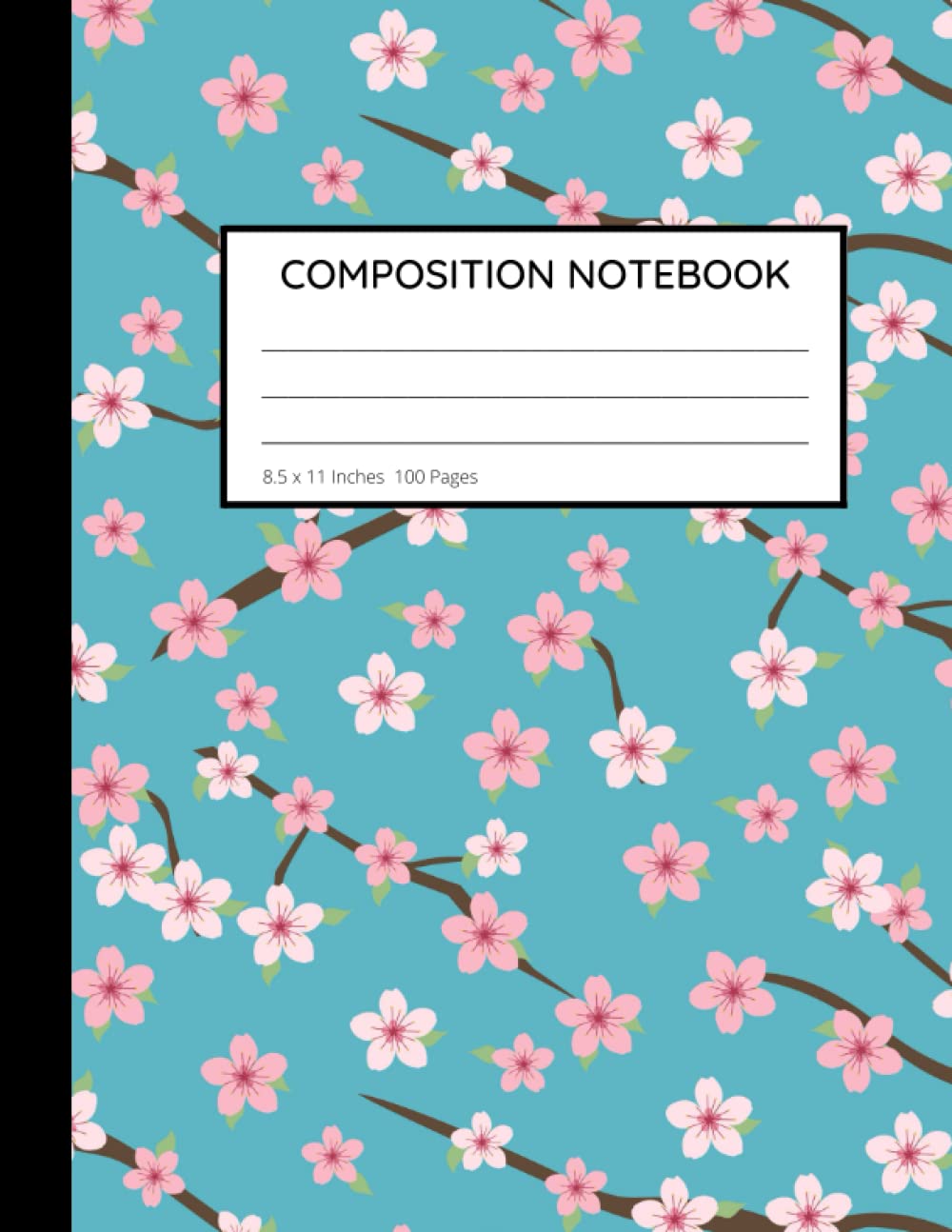 Japanese Cherry blossom Composition Notebook: Wide ruled Pages with Pink Sakura Flowers Pattern for Back to School Writing Pad baixar livro de graça