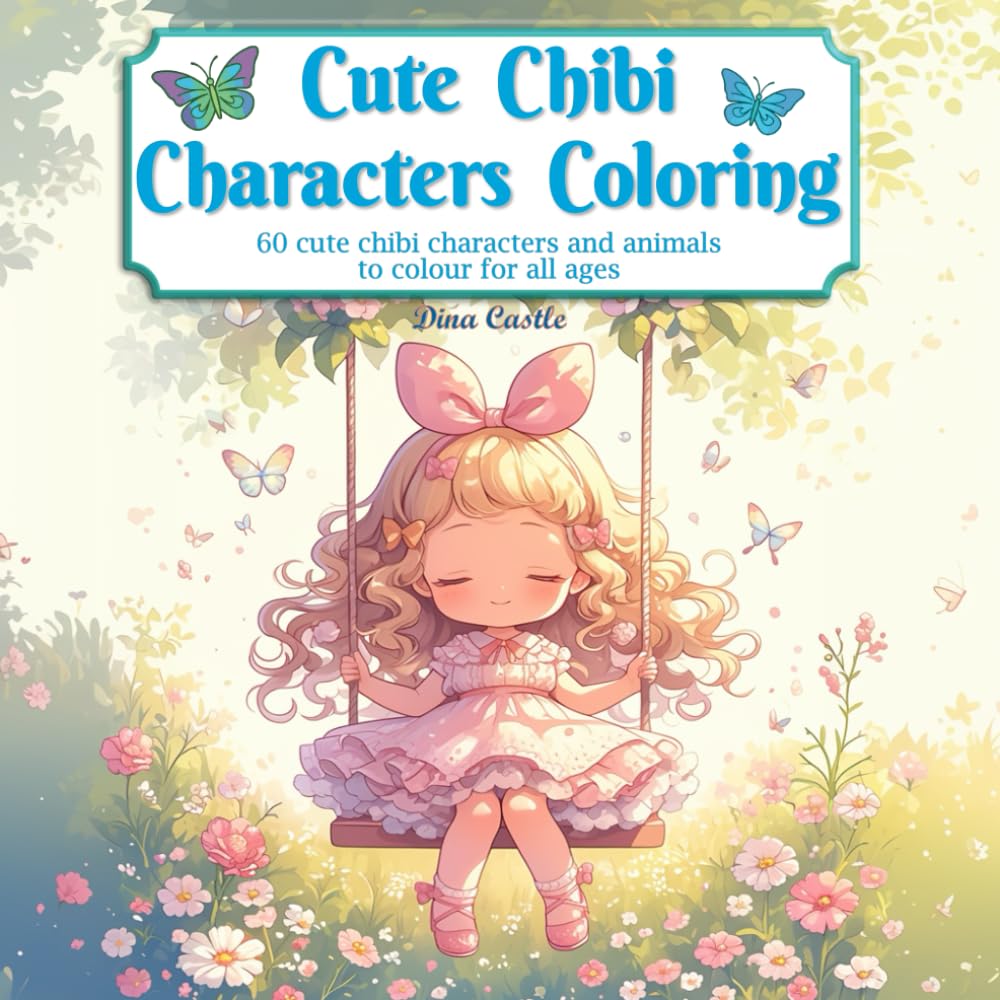 Cute Chibi Characters Coloring: 60 cute characters and animals to colour for all ages baixar o livro de graça