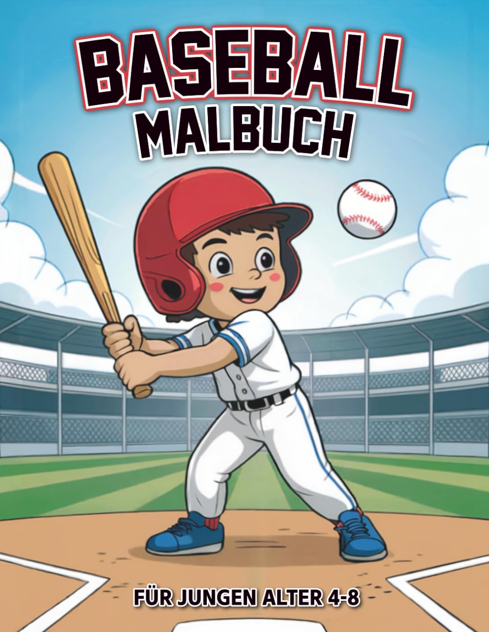 Baseball Malbuch Für Jungen Im Alter Von 4-8 Jahren: Niedliche und spannende Baseball-Szenen zum Ausmalen, das perfekte Geschenk für Jungen, die Baseball spielen oder Baseballspiele mögen! baixar o livro de graça