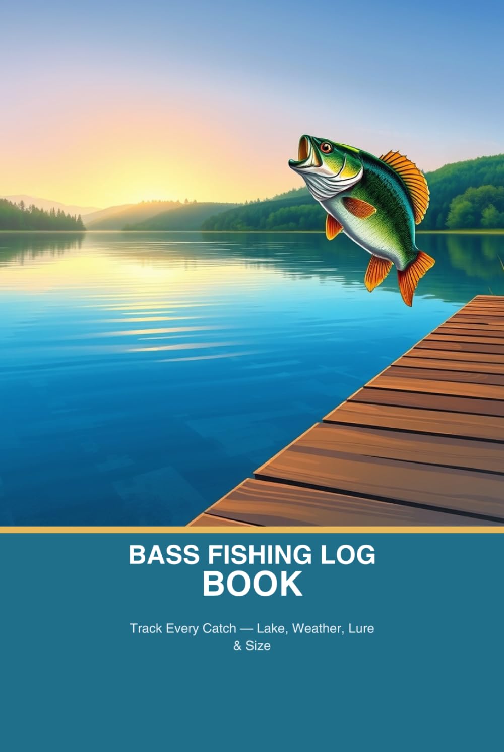 Bass Fishing Log Book: Track Every Catch — Lake, Weather, Lure & Size baixar o livro de graça