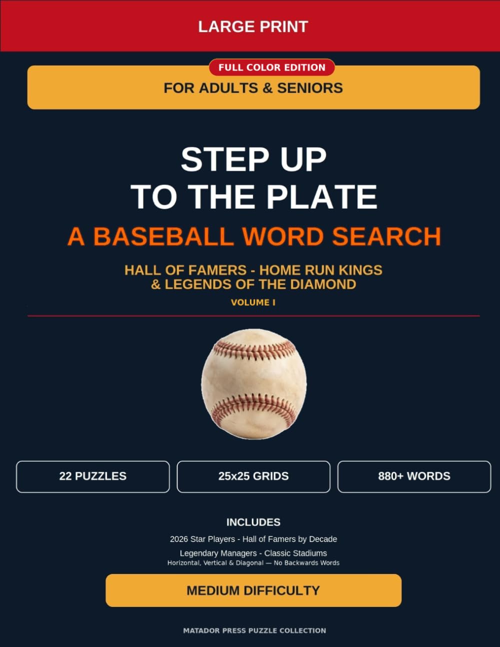 Step Up to the Plate: A Baseball Word Search, Vol. I (Matador Press Puzzle Collection) baixar livro de graça