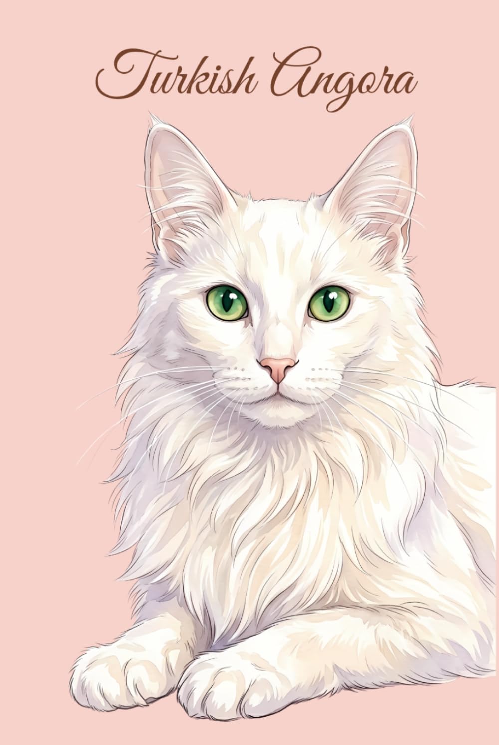 capítulo por capítulo baixar Lined Notebook 6x9: Turkish Angora Cat Notebook for Studying, Work, Note Taking | Cute Watercolor Cat Portrait Journal for School, College, University | Feline Lover Gift for Women, Men, Teens