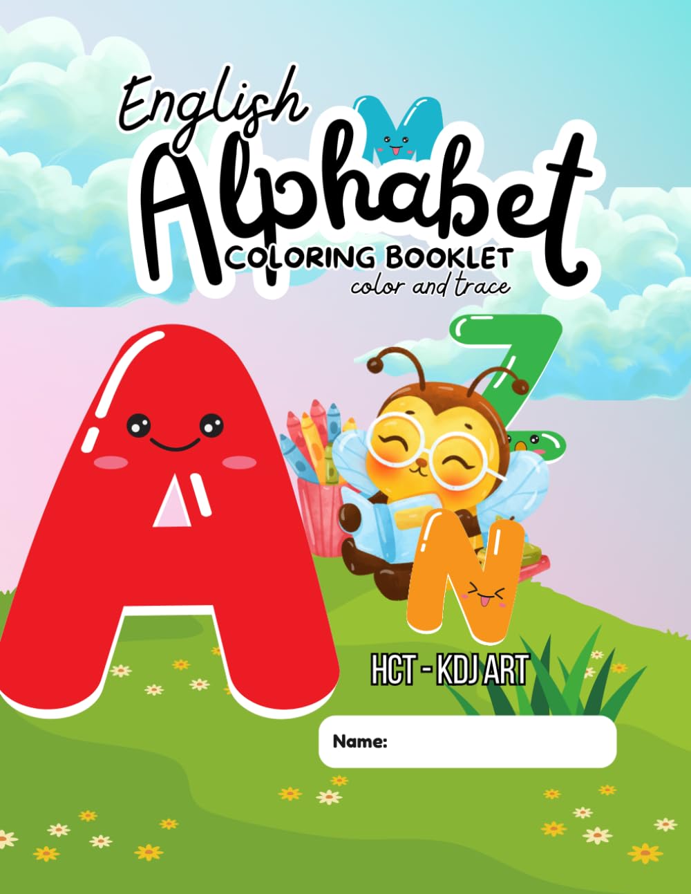 ler totalmente English Alphabet coloring: booklet color and trace (French Edition)