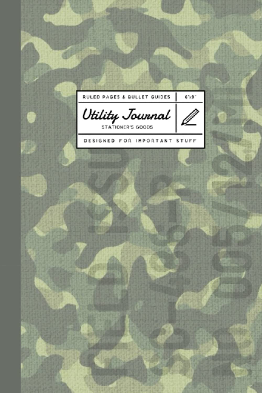 capítulo por capítulo baixar Utility Journal: Camo college-ruled lined, 6 x 9 inches, 152 cream pages, softcover. Green camouflage duffle design on cover. Ideal for work, school, or home.