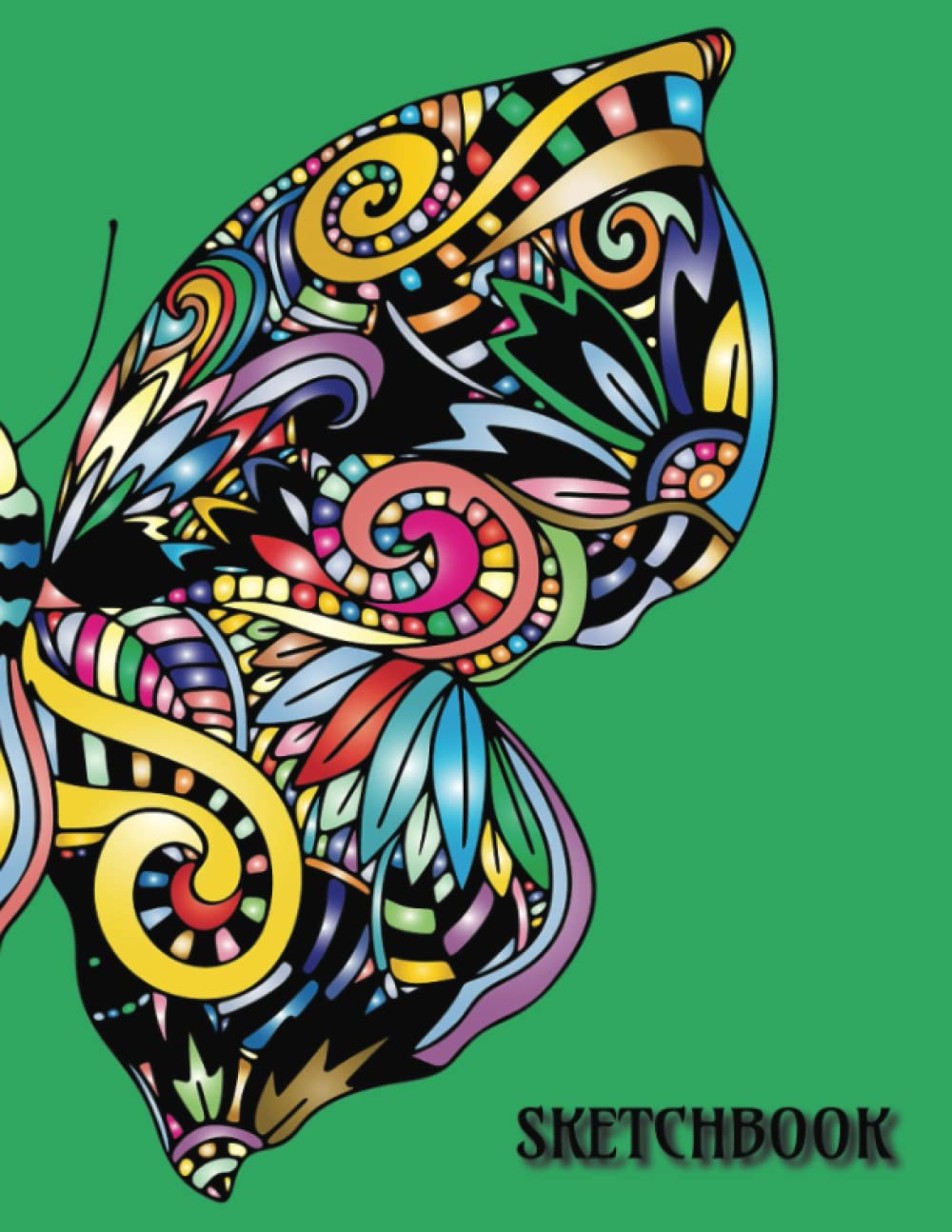 ler totalmente Butterfly Mandala Sketch Book: Notebook for Drawing, Writing, Painting, Sketching or Doodling, 110 Pages, 8.5x11