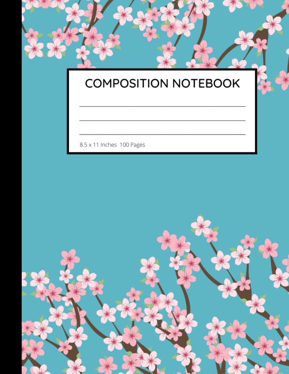 Japanese Cherry blossom Composition Notebook: Wide ruled Pages with Pink Sakura Flowers Pattern for Back to School Writing Pad baixar o livro de graça