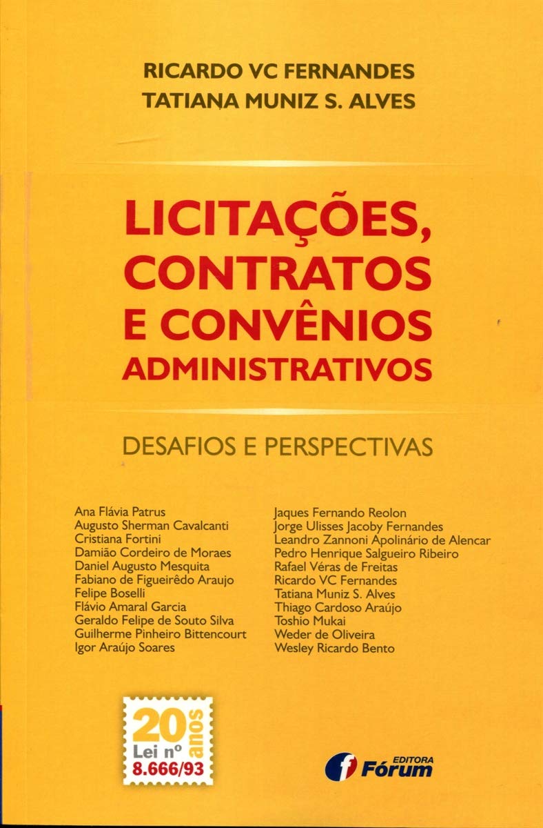 Licitações, contratos e convênios administrativos - desafios e perspectiva baixar o livro de graça